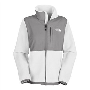 The North Face Women's Denali Fleece Jacket White /Gray