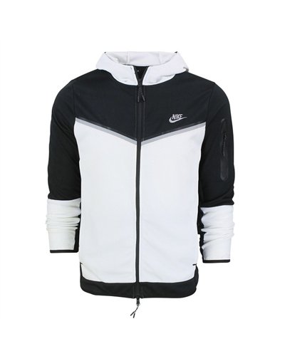 Nike Men's Tech Fleece Windrunner Hoodie & Pants Black/White