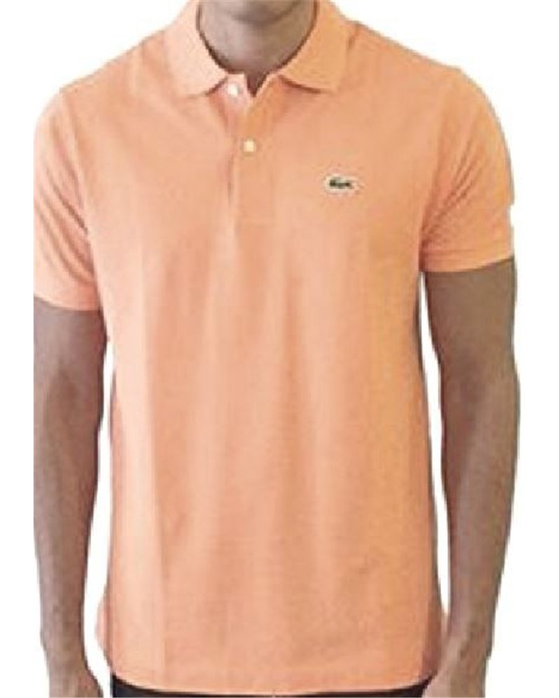 Lacoste Pique Polo Shirt  Peach