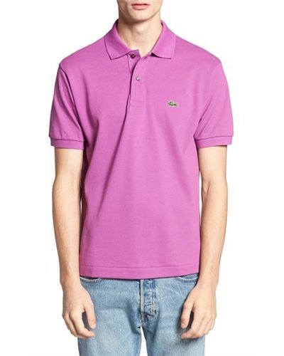 Lacoste Pique Polo Shirt  Lavender