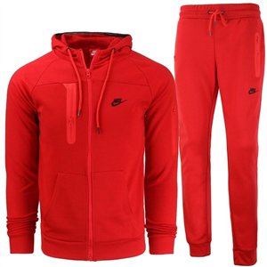 Nike Sportswear Tech Fleece Hoodie & Pants Men's Red