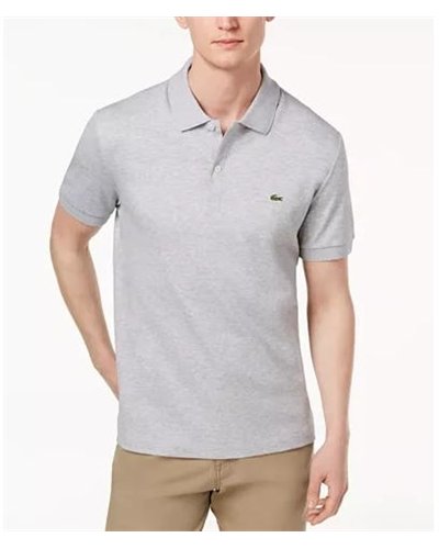 Lacoste Pique Polo Heather Gray