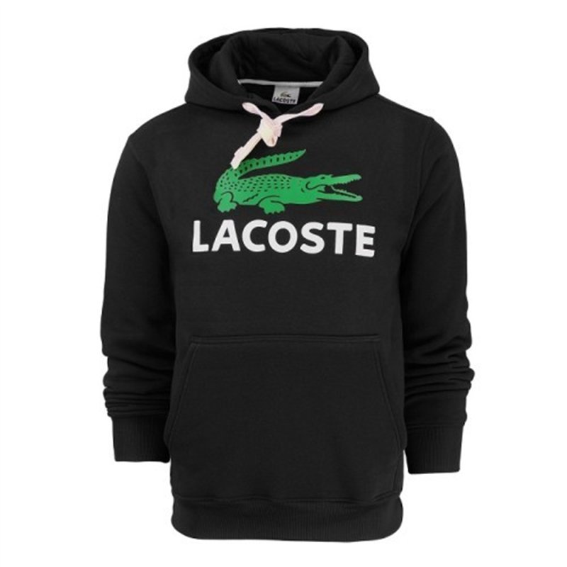 Lacoste Men’s Cotton Fleece Pullover Monogram Hoodie