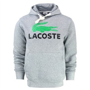 Lacoste Men’s Cotton Fleece Pullover Monogram Hoodie
