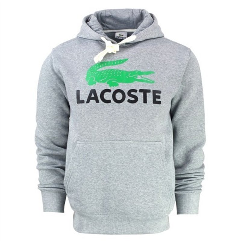 Lacoste Men’s Cotton Fleece Pullover Monogram Hoodie