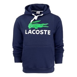 Lacoste Men’s Cotton Fleece Pullover Monogram Hoodie