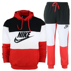 Nike Sportswear Club Fleece Men's Colorblock Pullover Hoodie & Pants Set