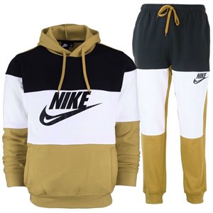 Nike Sportswear Club Fleece Men's Colorblock Pullover Hoodie & Pants Set