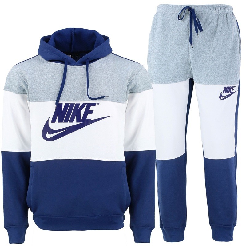Nike Sportswear Club Fleece Men's Colorblock Pullover Hoodie & Pants Set