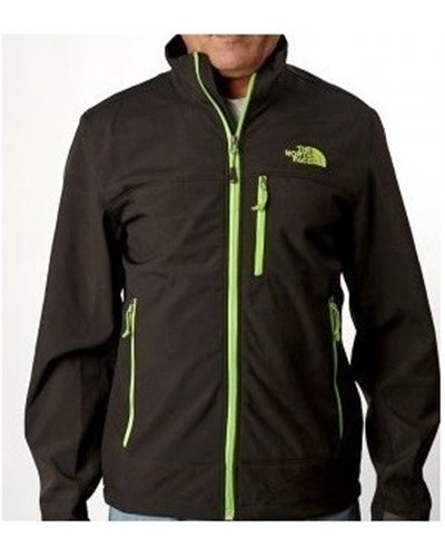 The North Face Men's Apex Bionic Jacket Black/Green Logo