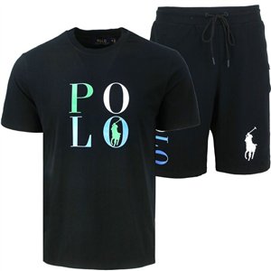 R.L Polo Men's Pony Shorts & Graphic T Shirt
