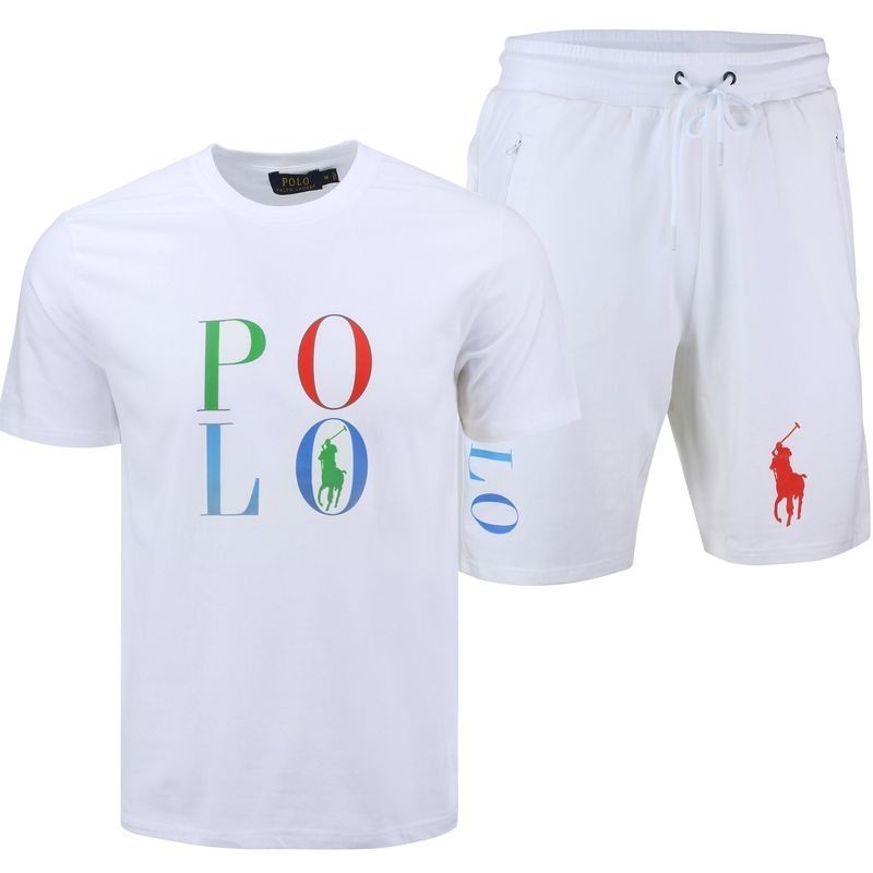 R.L Polo Men's Pony Shorts & Graphic T Shirt