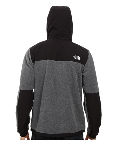 The North Face Men's Denali Fleece Hoodie  Gray/Black