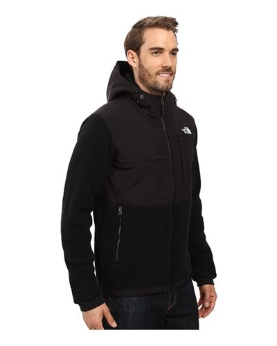 The North Face Men's Denali Fleece Hoodie Jacket Black