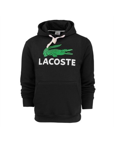 Lacoste Men’s Cotton Fleece Pullover Monogram Hoodie