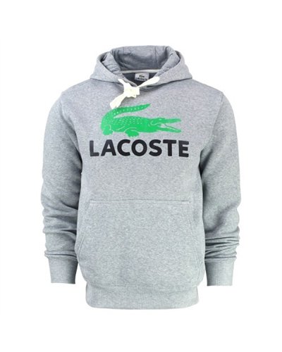 Lacoste Men’s Cotton Fleece Pullover Monogram Hoodie