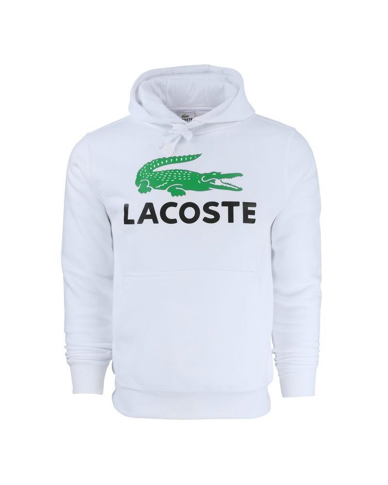 Lacoste Men’s Cotton Fleece Pullover Monogram Hoodie