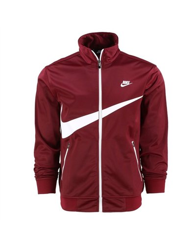 Nike Sportswear Swoosh  2 Piece Tracksuit Burgundy