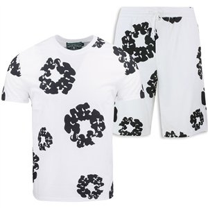 Denim Tears The Cotton Wreath Shorts & T Shirt 2 Piece Set