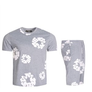 Denim Tears The Cotton Wreath Shorts & T Shirt 2 Piece Set