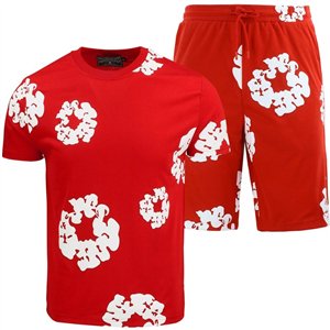 Denim Tears The Cotton Wreath Shorts & T Shirt 2 Piece Set