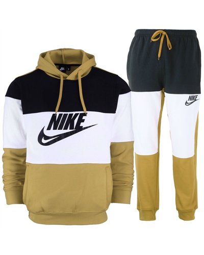 Nike Sportswear Club Fleece Men's Colorblock Pullover Hoodie & Pants Set