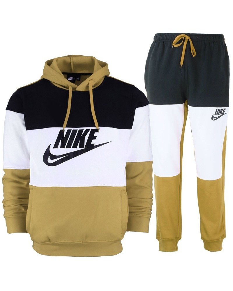 Nike Sportswear Club Fleece Men's Colorblock Pullover Hoodie & Pants Set