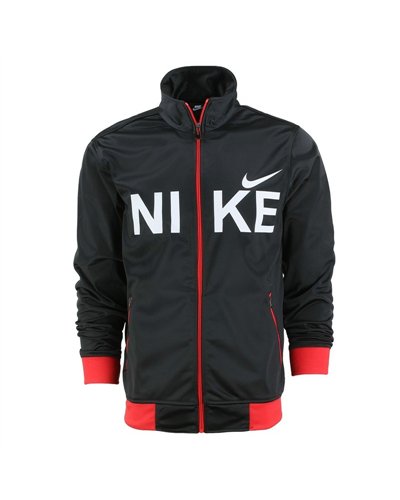 Nike Sportswear Swoosh  2 Piece Tracksuit Black/Red