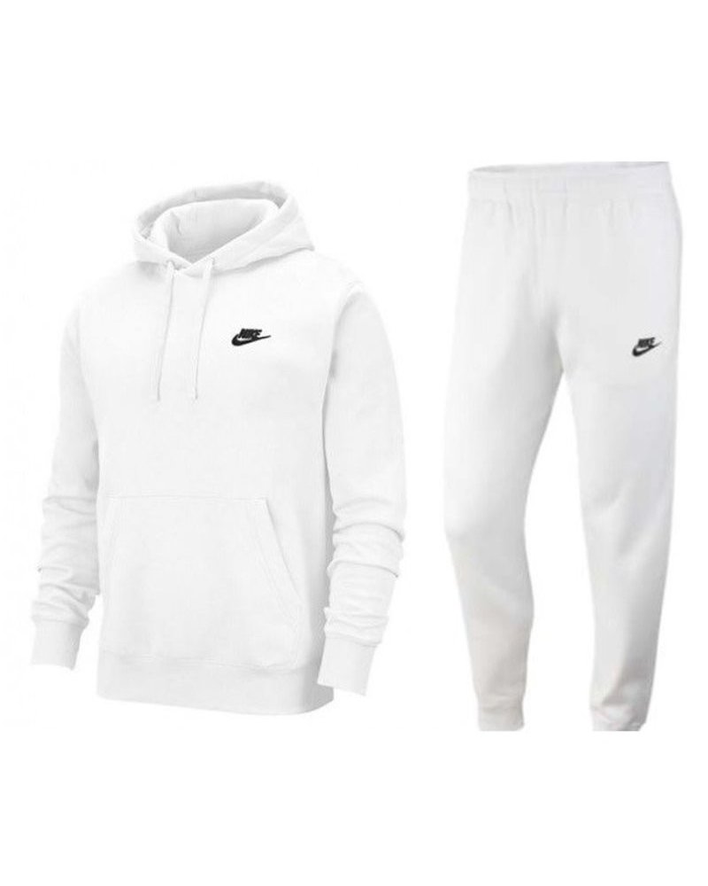 Nike Sportswear Club Fleece Men's Pullover Hoodie   Hoodie & Pants Set White
