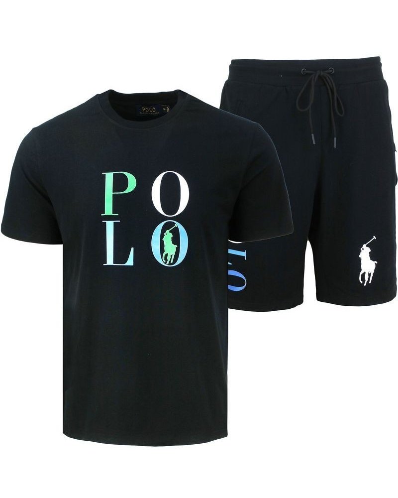R.L Polo Men's Pony Shorts & Graphic T Shirt