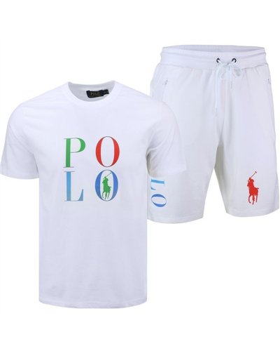 R.L Polo Men's Pony Shorts & Graphic T Shirt