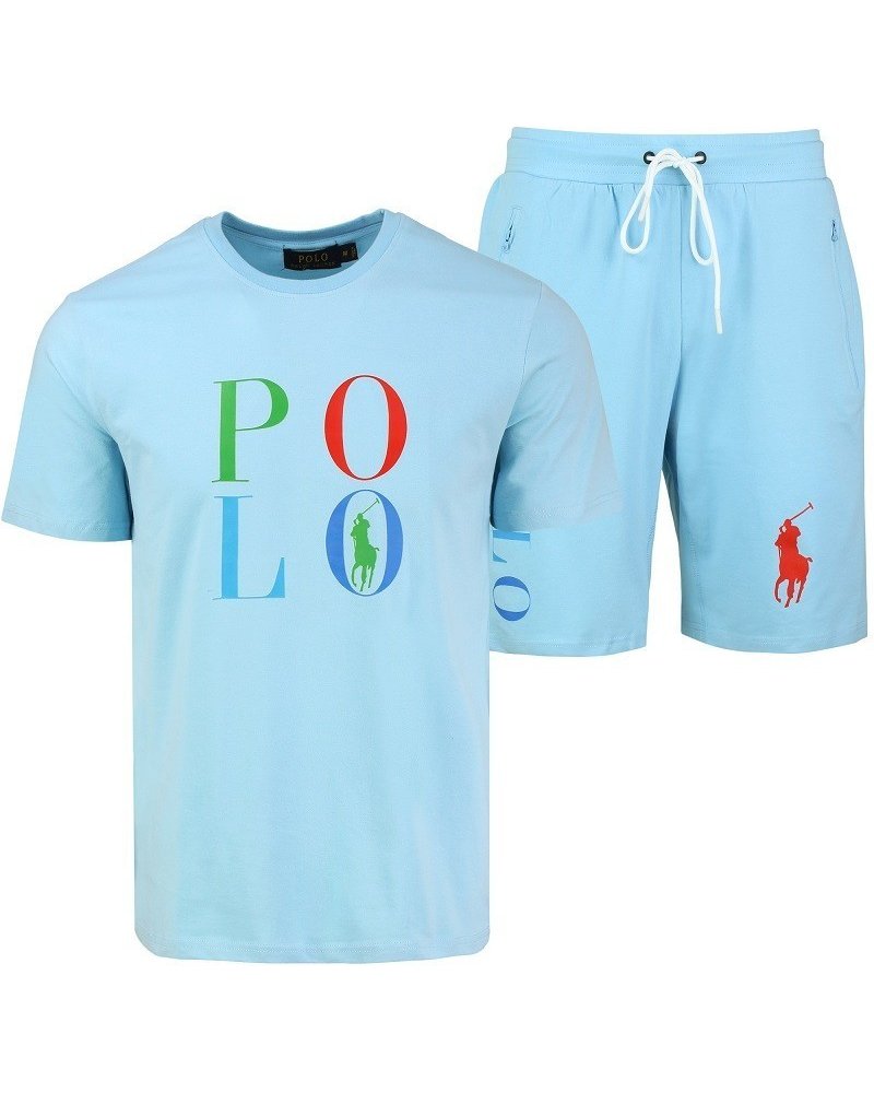 R.L Polo Men's Pony Shorts & Graphic T Shirt