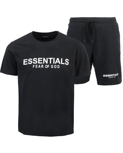 Men's Fear of God Essentials Crewneck T-Shirt & Short Set