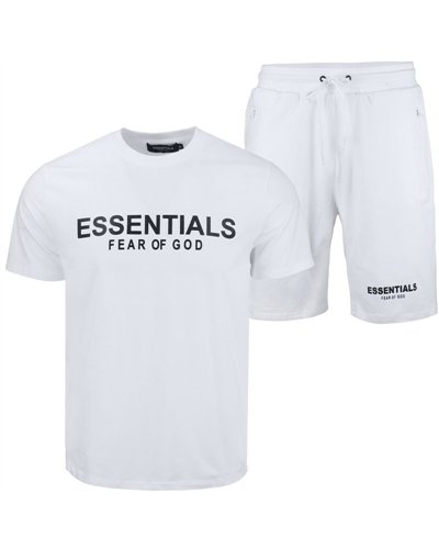 Men's Fear of God Essentials Crewneck T-Shirt & Short Set