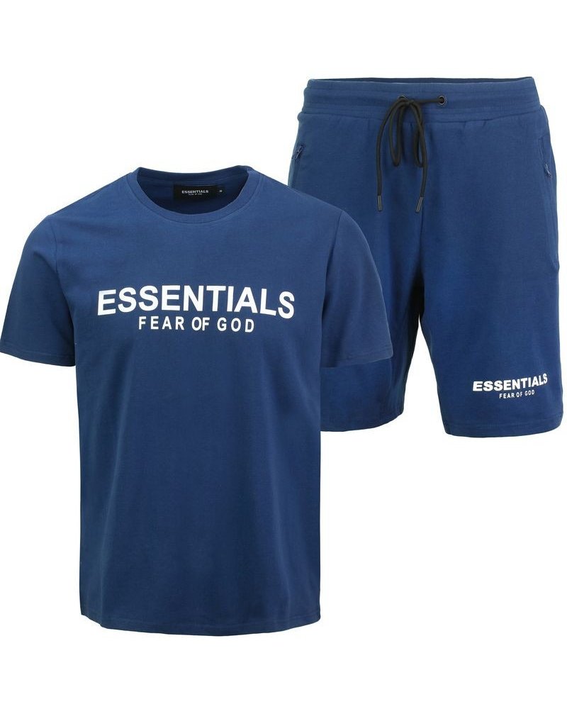 Men's Fear of God Essentials Crewneck T-Shirt & Short Set