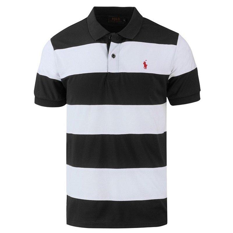 R.LClassic Fit Striped Jersey Polo Shirt
