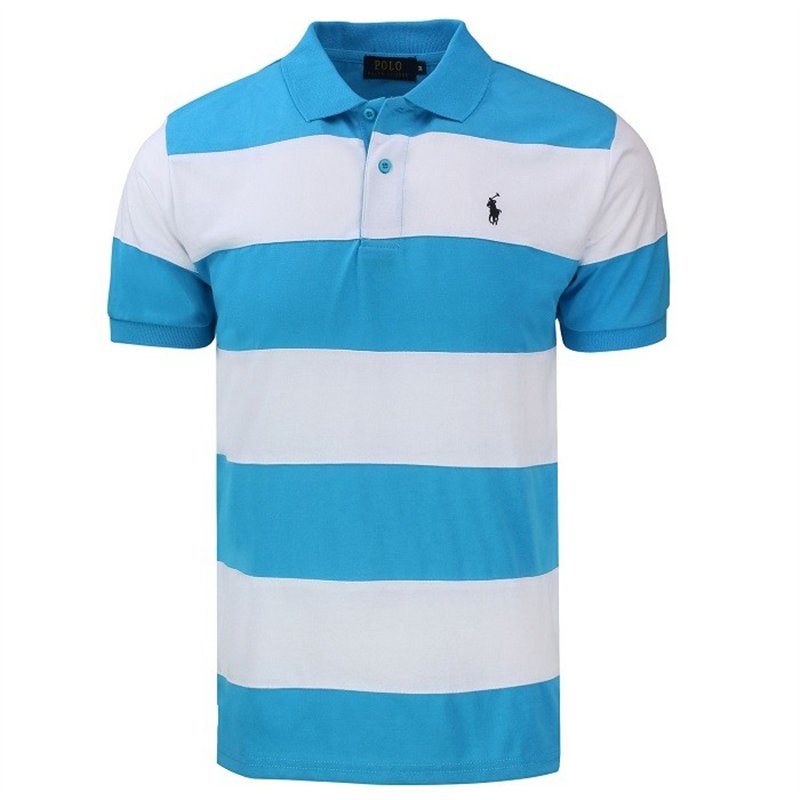 R.LClassic Fit Striped Jersey Polo Shirt