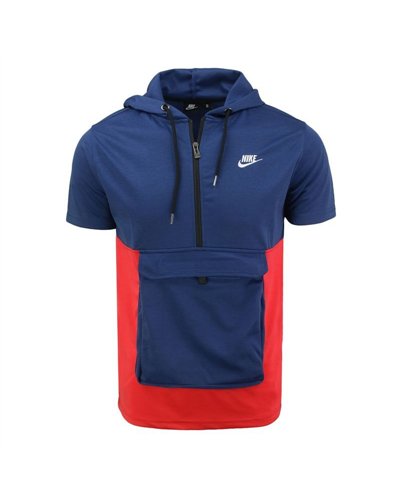 Nike Men's Tech Short-Sleeve Full Zip Cargo Hoodie & Short Set