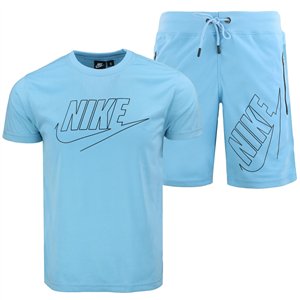 Nike Sportswear Embroidered Woven Flow Crewneck T-Shirt & Short Set