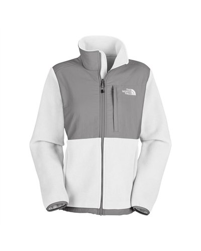 The North Face Women's Denali Fleece Jacket White /Gray