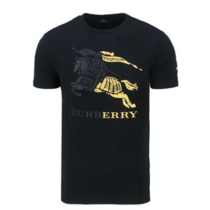 copy of Burberry Men's Cruise Abtot Black Cotton T-shirt