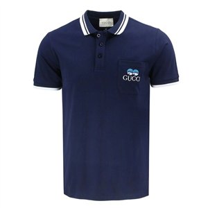 Gucci Logo Embroidered Short-Sleeve Polo Shirt