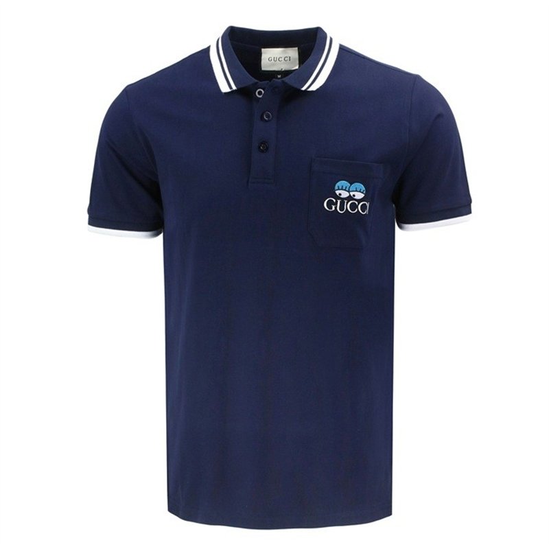 Gucci Logo Embroidered Short-Sleeve Polo Shirt