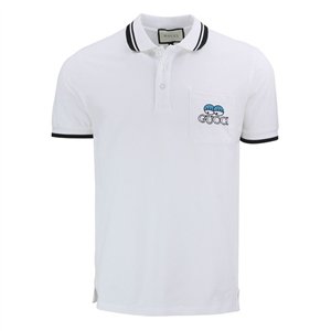 Gucci Logo Embroidered Short-Sleeve Polo Shirt