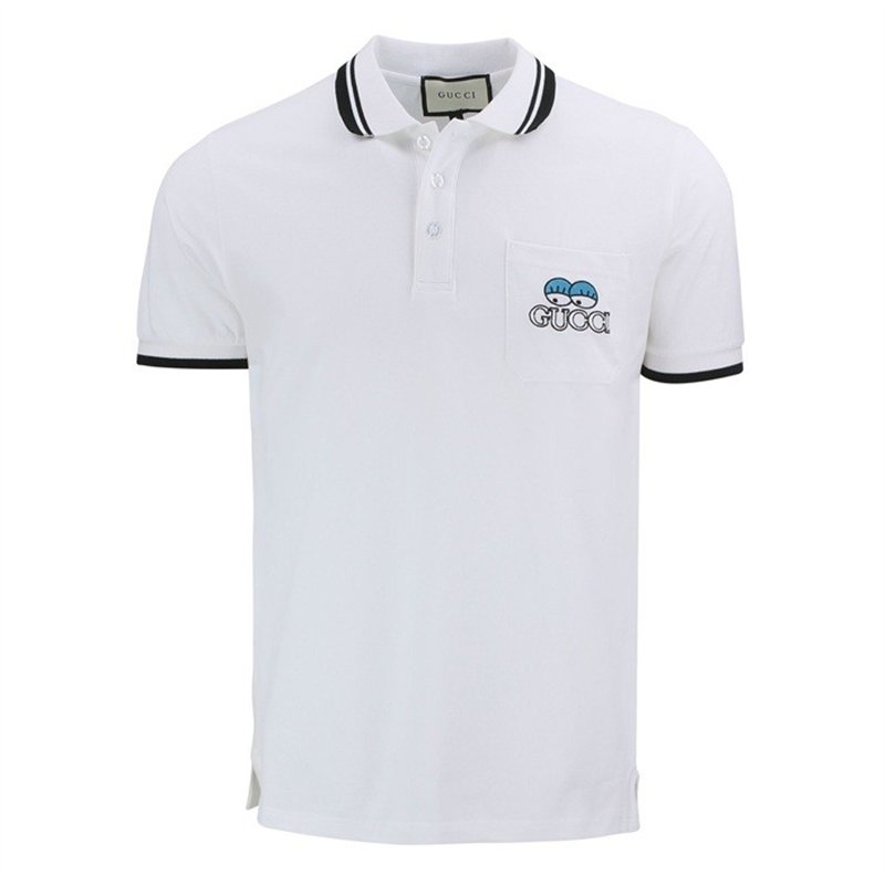 Gucci Logo Embroidered Short-Sleeve Polo Shirt
