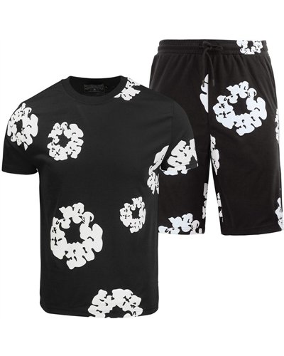 Denim Tears The Cotton Wreath Shorts & T Shirt 2 Piece Set