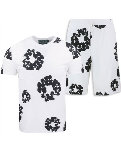 Denim Tears The Cotton Wreath Shorts & T Shirt 2 Piece Set