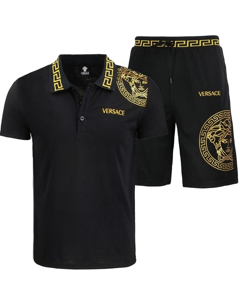 Versace Men's Polo Shirt & Short Set