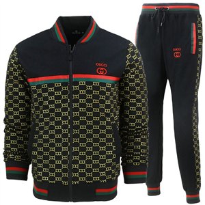 Gucci Black Monogram Jacket & Pants Set