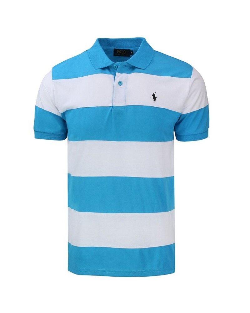 R.LClassic Fit Striped Jersey Polo Shirt
